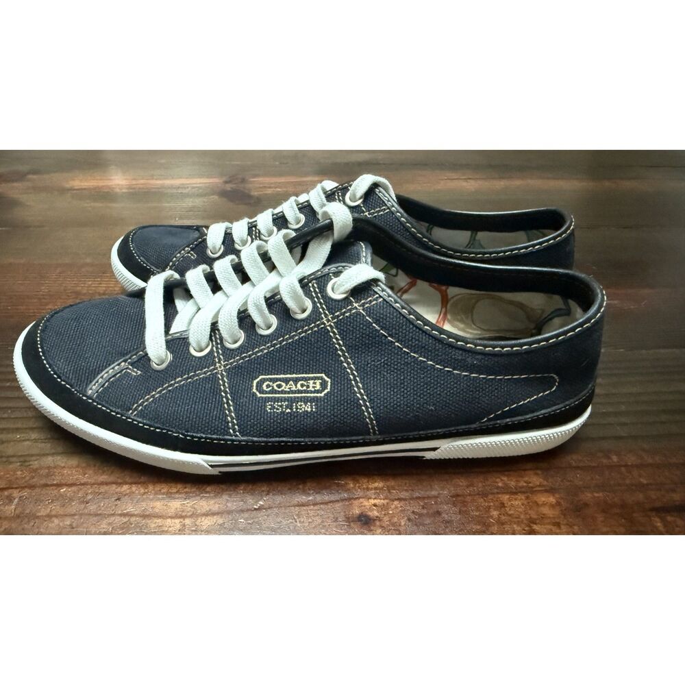 Coach Elen Black Sneakers Size 10 Black